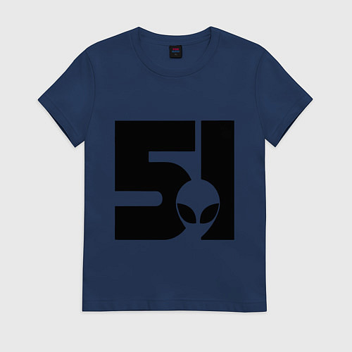 Женская футболка Area 51 / Тёмно-синий – фото 1