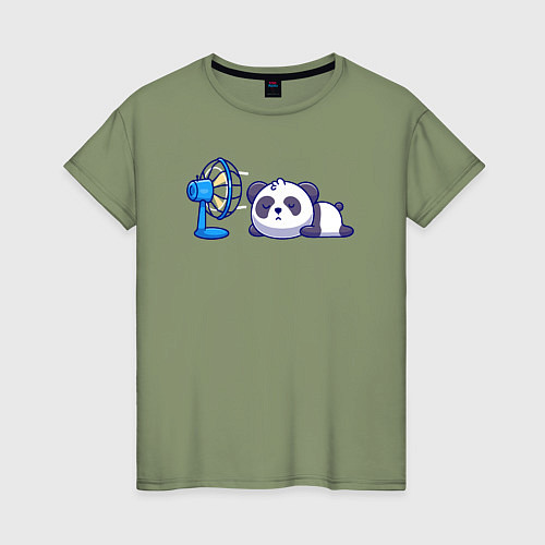 Женская футболка Панда и вентилятор / Авокадо – фото 1