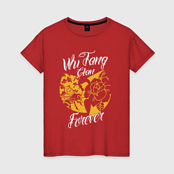 Футболка хлопковая женская Wu tang clan forever, цвет: красный