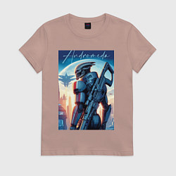 Женская футболка Mass Effect - alien andromeda ai art