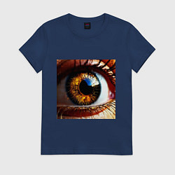 Женская футболка Золотой карий глаз в стиле стимпанк