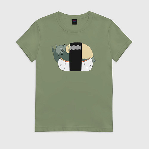Женская футболка Тоторо суши / Авокадо – фото 1