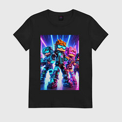 Женская футболка Minecraft - characters ai art