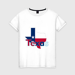 Футболка хлопковая женская Texas, цвет: белый