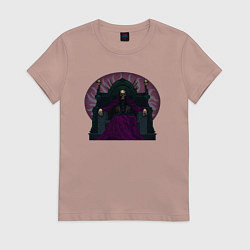 Футболка хлопковая женская The necromancer, цвет: пыльно-розовый