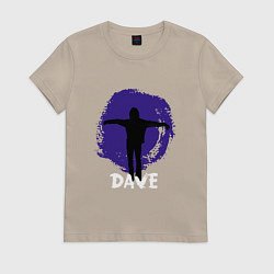 Футболка хлопковая женская Depeche Mode - Dave in devotional tour, цвет: миндальный