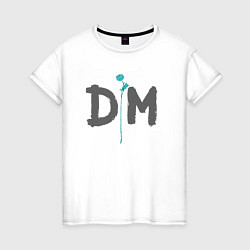 Футболка хлопковая женская Depeche Mode - Violator tour, цвет: белый