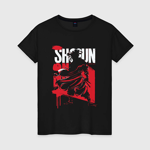Женская футболка Сёгун самурай / Черный – фото 1