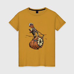 Футболка хлопковая женская Белое солнце Арракиса, цвет: горчичный
