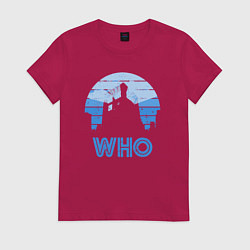 Футболка хлопковая женская Who, цвет: маджента