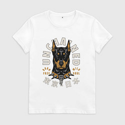 Футболка хлопковая женская Без оков, цвет: белый