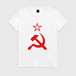 Женская футболка Серп, молот и звезда