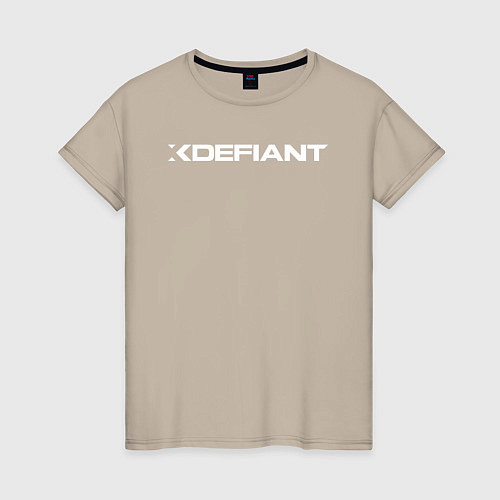 Женская футболка Xdefiant лого / Миндальный – фото 1