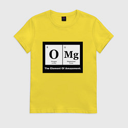 Женская футболка О мой бог элемент удивления