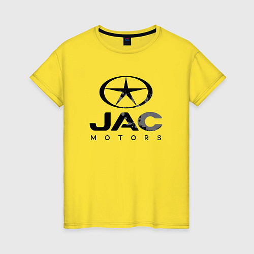 Женская футболка Jac - logo / Желтый – фото 1