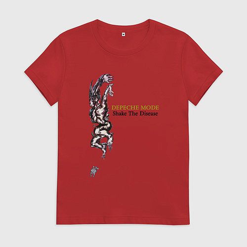 Женская футболка Depeche Mode - Shake the disease single / Красный – фото 1