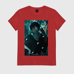 Футболка хлопковая женская Ято Nogarami, цвет: красный