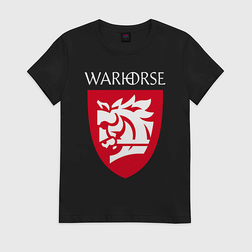 Женская футболка Warhorse logo / Черный – фото 1