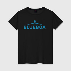 Футболка хлопковая женская Доктор Кто Bluebox, цвет: черный