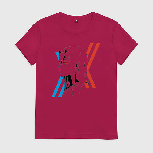 Женская футболка Франкс Зеро Ту / Маджента – фото 1