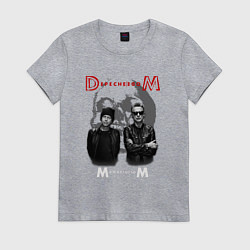 Футболка хлопковая женская Depeche Mode - Memento mori tour band, цвет: меланж