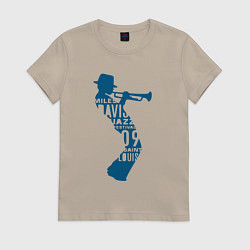 Женская футболка Miles Davis jazz