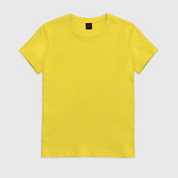 Футболка хлопковая женская Insecurity неуверенный, цвет: желтый