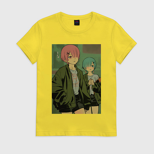 Женская футболка Рам Рем / Желтый – фото 1