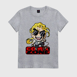 Футболка хлопковая женская Comix zone - anime style, цвет: меланж