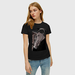 Футболка хлопковая женская Ведьма и чудовище Ашаф, цвет: черный — фото 2