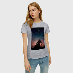 Футболка хлопковая женская Усянь Вэй Старейшина Илина, цвет: меланж — фото 2