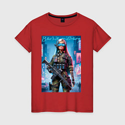 Женская футболка Barbie military - special forces