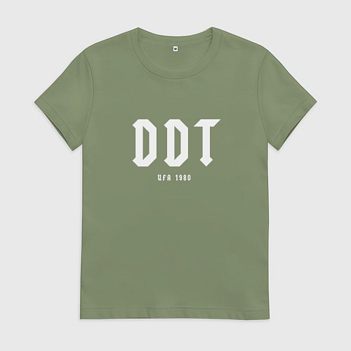 Женская футболка DDT - Ufa 1980 / Авокадо – фото 1