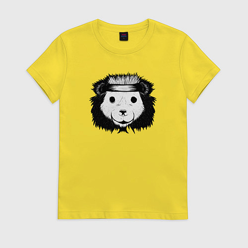 Женская футболка Дикий медвежий характер / Желтый – фото 1
