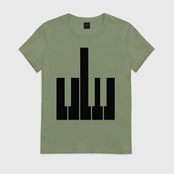 Женская футболка Fuck your music!