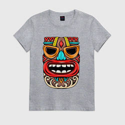 Женская футболка Tiki mask
