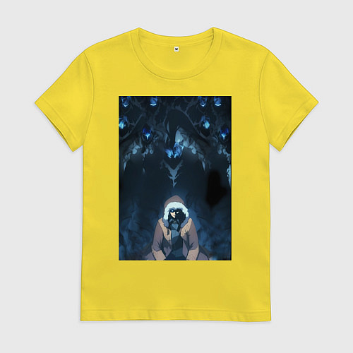 Женская футболка Поднятие уровня в одиночку Джину Сон тень / Желтый – фото 1