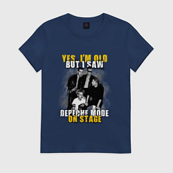 Футболка хлопковая женская Depeche Mode - On stage, цвет: тёмно-синий