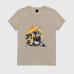 Женская футболка Кунгфу панда По воин дракона