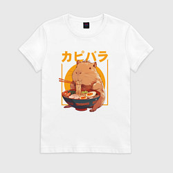 Женская футболка Japan style capybara