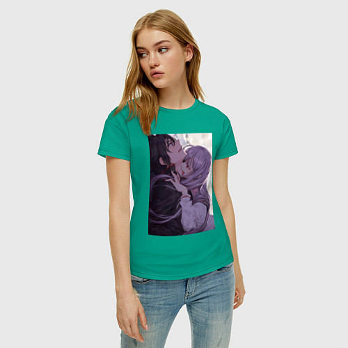 Женская футболка Последний Серафим Шиноа Хираги вампир / Зеленый – фото 3