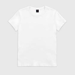 Футболка хлопковая женская Radio waves, цвет: белый