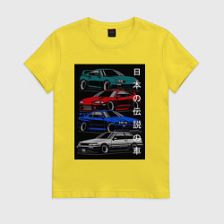 Женская футболка JDM автомобили