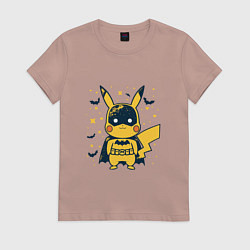 Женская футболка Пикачу бэтмен