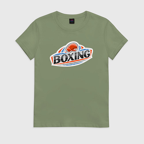 Женская футболка Boxing team / Авокадо – фото 1