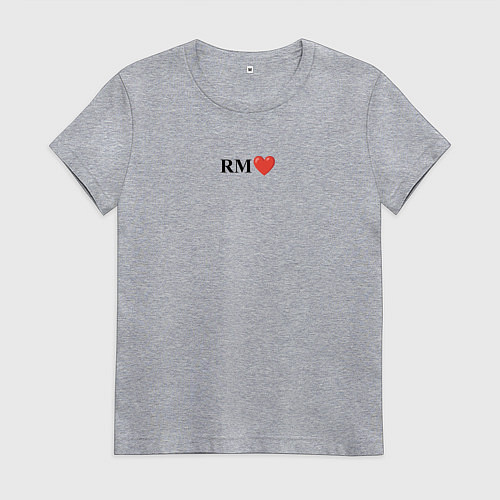 Женская футболка BTS - RM / Меланж – фото 1