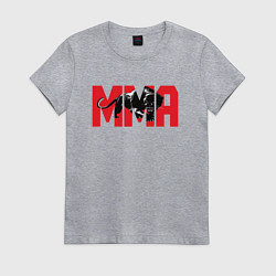 Женская футболка MMA пантера