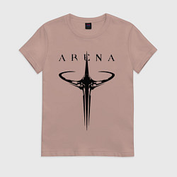 Женская футболка Quake arena logo