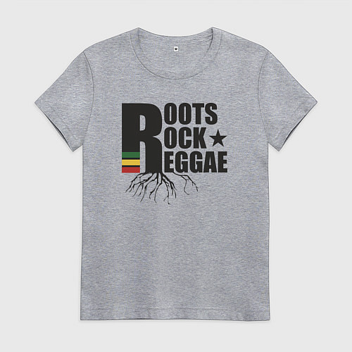 Женская футболка Корни рок регги / Меланж – фото 1