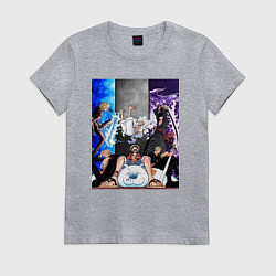 Женская футболка Ван Пис Луффи Монки